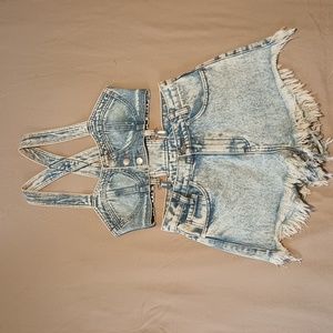 UNIF bustier overalls (med)